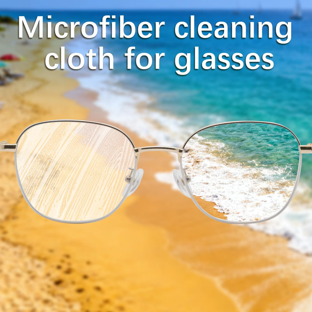 Bulk pack of microfiber cleaning cloths for glasses and devices
