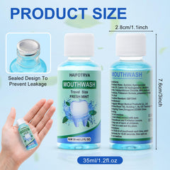 Bulk pack of 50 disposable toothbrushes with toothpaste and floss