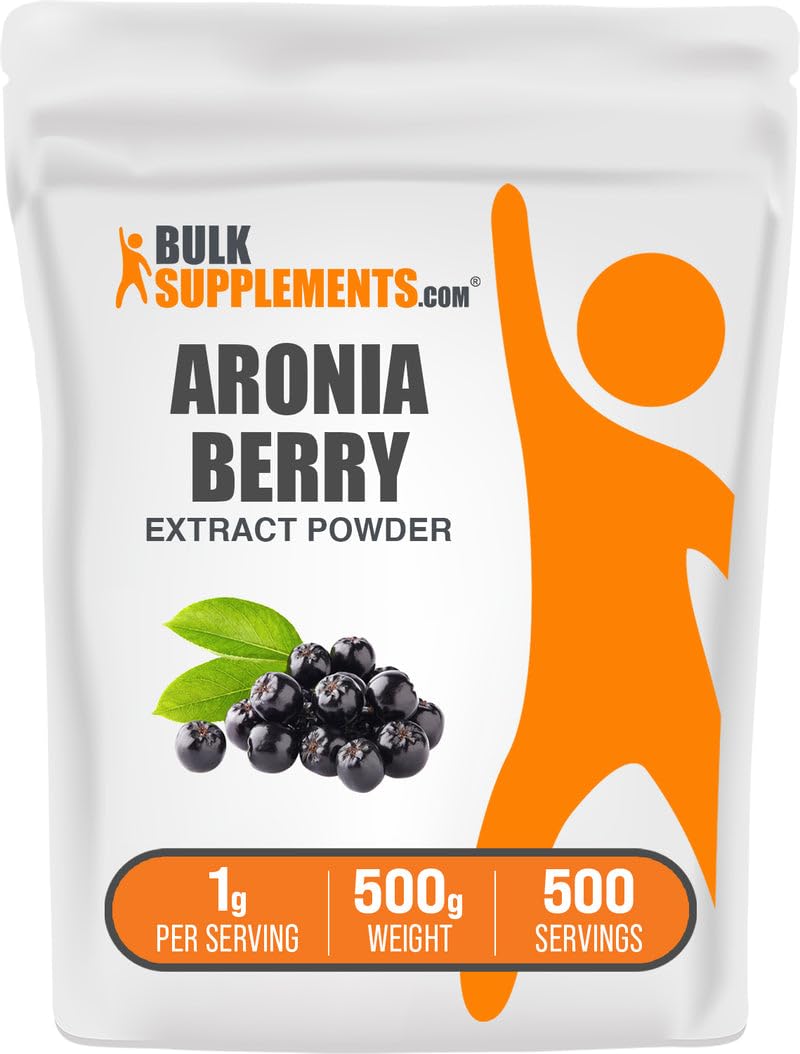 BulkSupplements Aronia Extract Powder 500g packaging