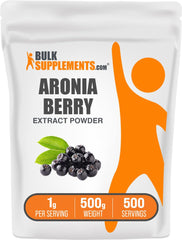 BulkSupplements Aronia Extract Powder 500g packaging