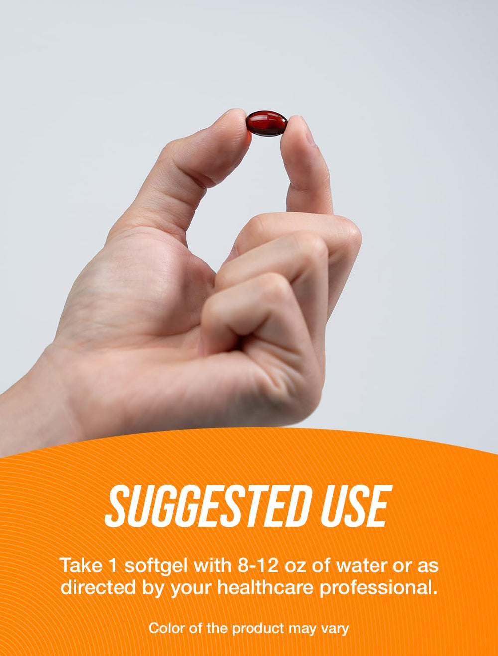 Supplement facts label for Astaxanthin 12mg softgels