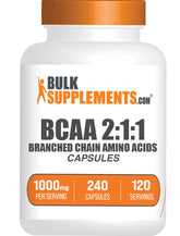 BulkSupplements BCAA 2:1:1 capsules front view