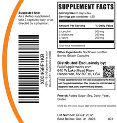 How to take BulkSupplements BCAA 2:1:1 capsules