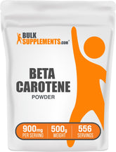 BulkSupplements Beta Carotene powder, 900 mg per serving, 500 g pack