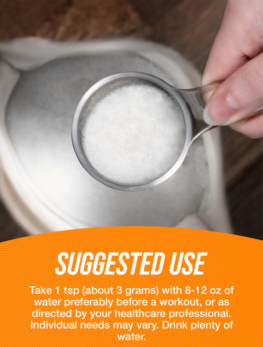 Creatine Ethyl Ester HCl powder mixed into a shake