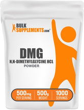 BulkSupplements DMG Powder 500 mg per serving (N,N-Dimethylglycine HCl) – gluten free