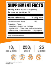 EAA powder ingredients with gluten-free label