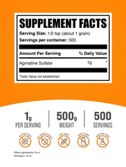 Folic Acid Powder packaging label showing Vitamin B9 and gluten-free