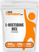 BulkSupplements L-Histidine HCl powder container with label