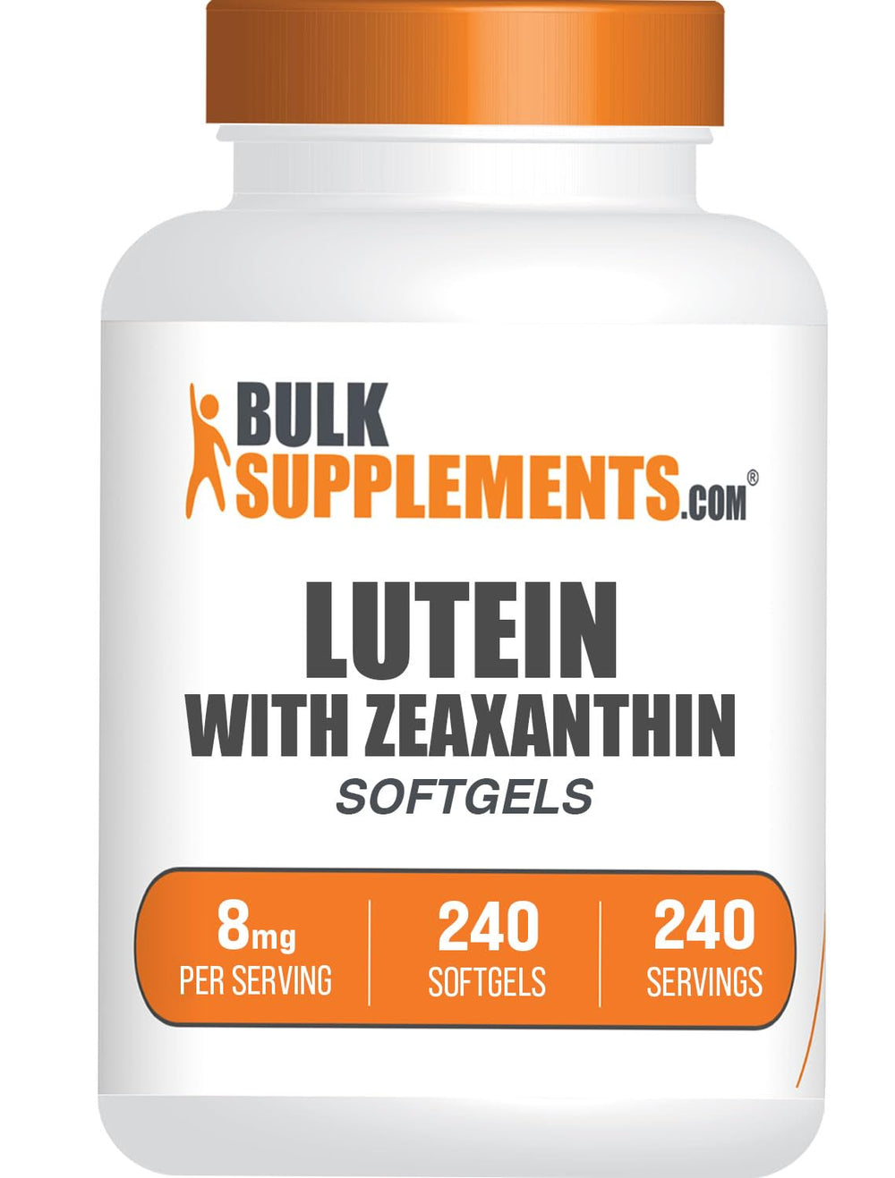 Bottle of BulkSupplements Lutein with Zeaxanthin Softgels