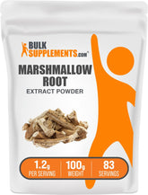 BulkSupplements Marshmallow Root Extract Powder 100g jar