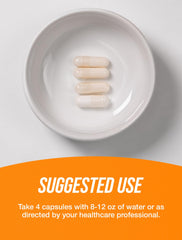 Close-up of MSM capsules inside bottle