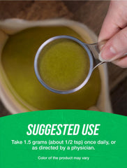 Vegan-friendly Organic Barley Grass Powder packaging label