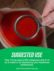 Quality and testing label on Red Yeast Rice Powder packaging