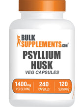 Psyllium husk capsules bottle from BulkSupplements