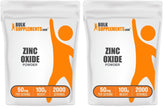 BulkSupplements Zinc Oxide Powder 100 g pack front view
