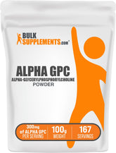 BulkSupplements Alpha GPC Powder 100g container front