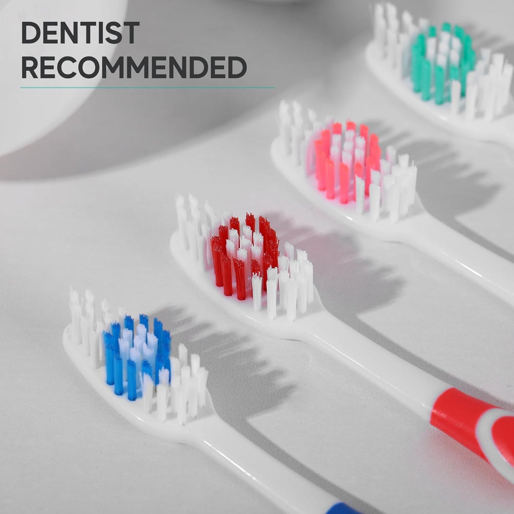 Bulk toothbrushes neatly organized for shipping or donation