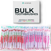 Bulk 24-pack of Avistar disposable toothbrushes