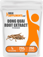 BulkSupplements Dong Quai Root Extract Powder 250g jar label