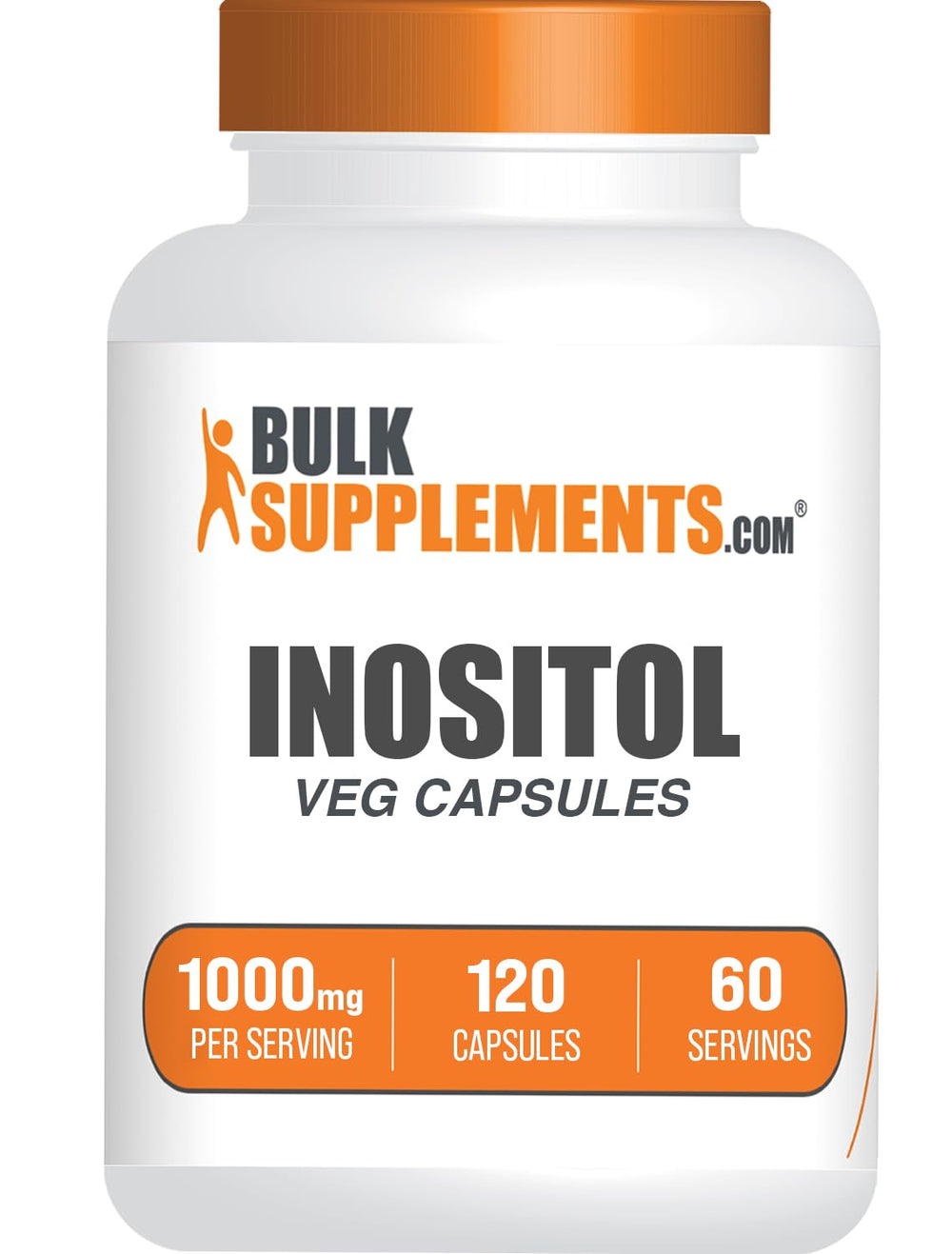 Bulksupplements Inositol Capsules 1000mg bottle