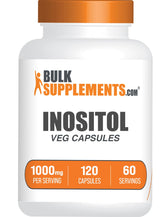 Bulksupplements Inositol Capsules 1000mg bottle