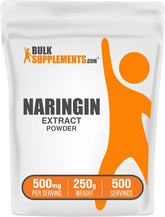 BulkSupplements Naringin Extract Powder bottle pour supports convenient daily use.
