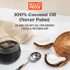 MCT Oil being poured into a coffee