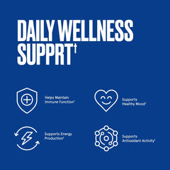 Daily wellness concept with zinc and copper supplements