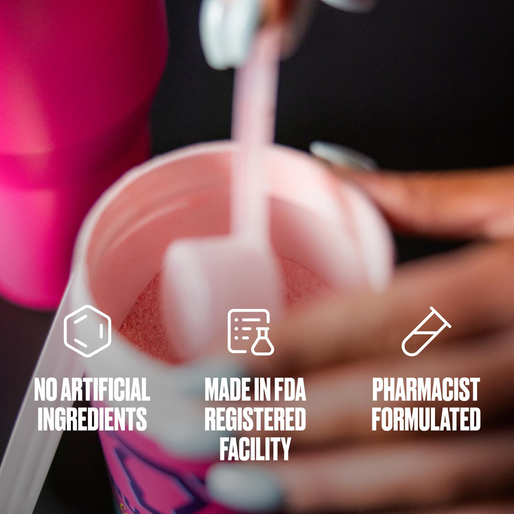 BULLFIT Peach Mango scoop blends for steady focus during training