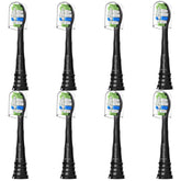 Bullnas W replacement toothbrush head in black for Philips Sonicare snap-on handles