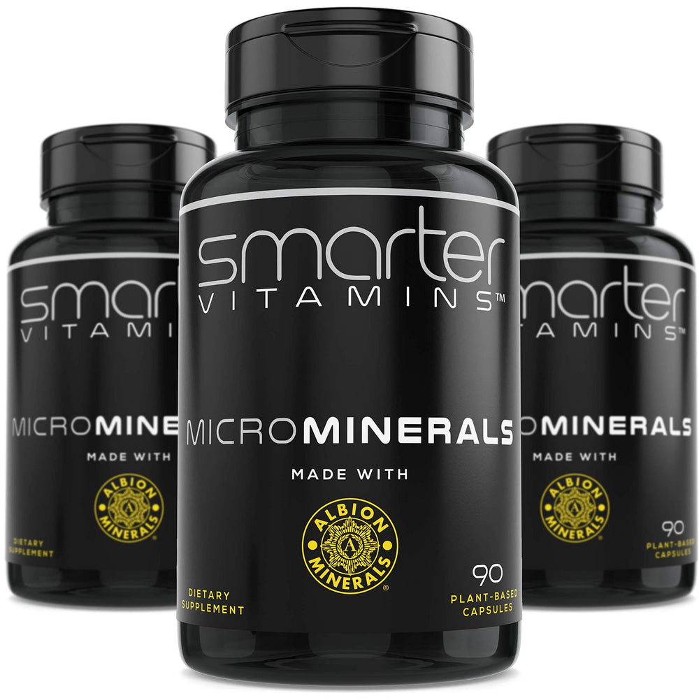 Three-bottle Zinc Glycinate Albion bundle with 270 vegan capsules