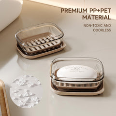 Bundle of toothbrush case and soap case for travel