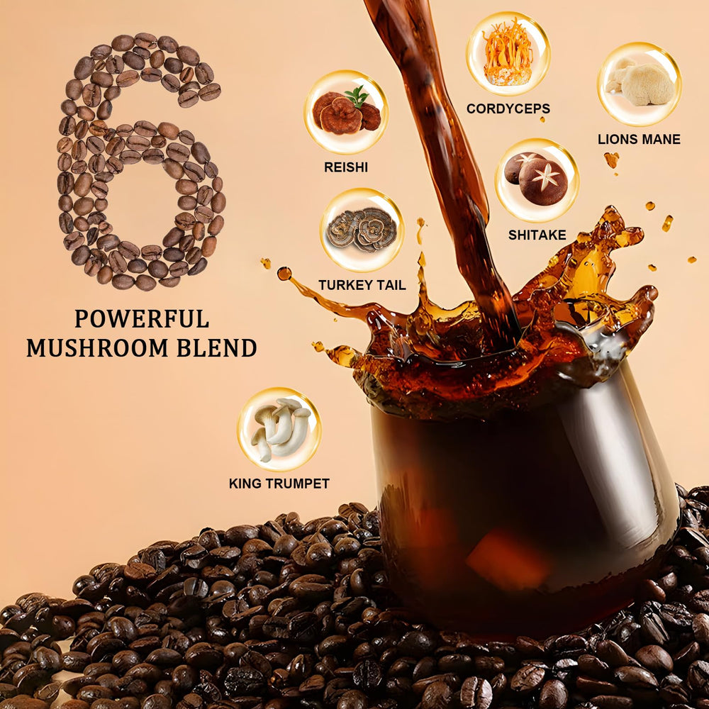 Cordyceps mushroom in Bunkell coffee blend for energy