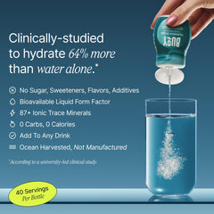 Close-up of Buoy Electrolyte Drops label