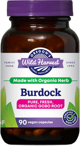 Burdock root capsules – 90 count, organic