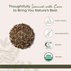 Starwest burdock root organic packaging in mylar bag
