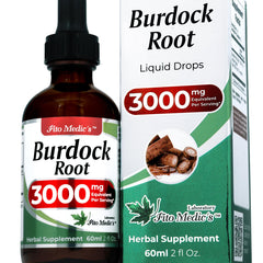Burdock root tincture bottle, 2 oz