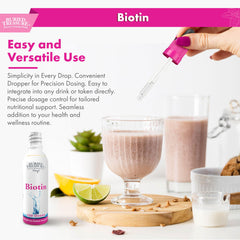 Biotin (Vitamin B7) nutrition label