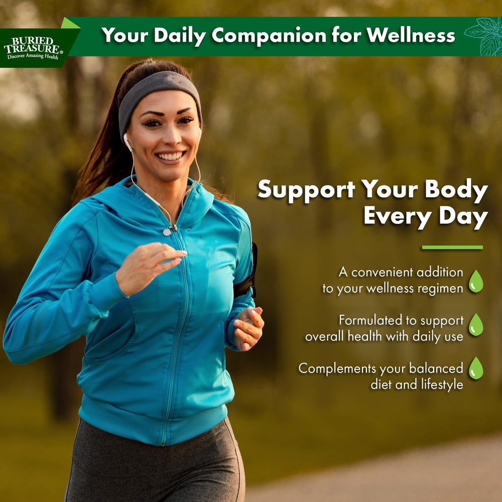 Buried Treasure Liquid Advantage on the kitchen counter ready to mix into a drink.