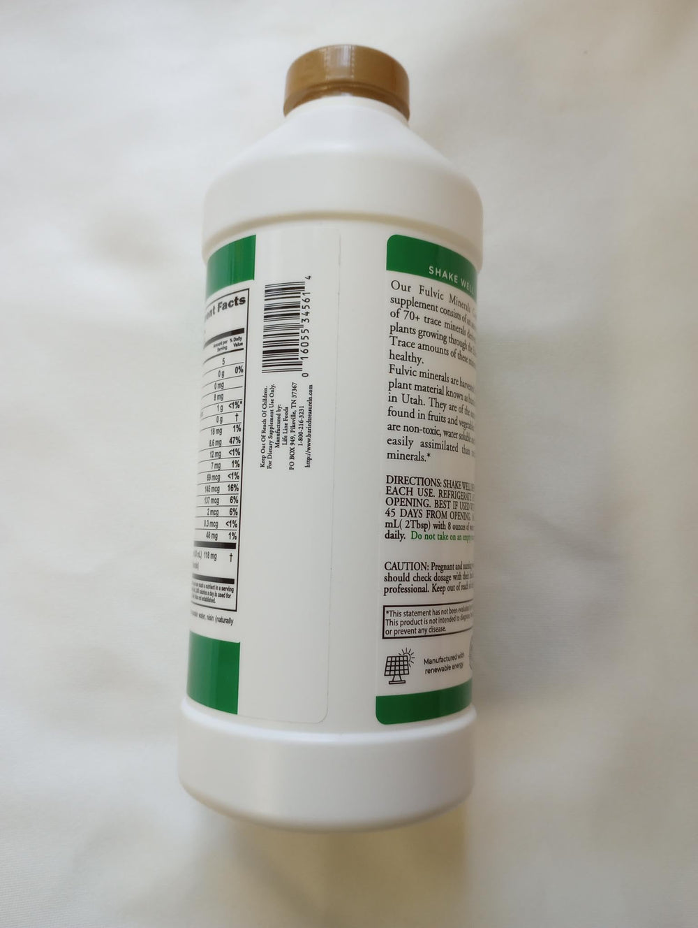 Buried Treasure Liquid Advantage packaging on display communicates authenticity and trust.