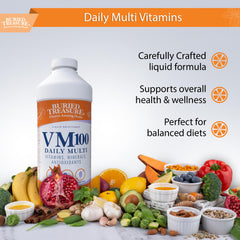 Buried Treasure VM100 Daily Multi BPA-free bottle supports safe daily use