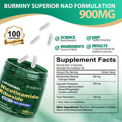 Nicotinamide riboside, resveratrol and quercetin ingredients