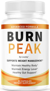 Burn Peak Capsules bottle with BurnPeak label