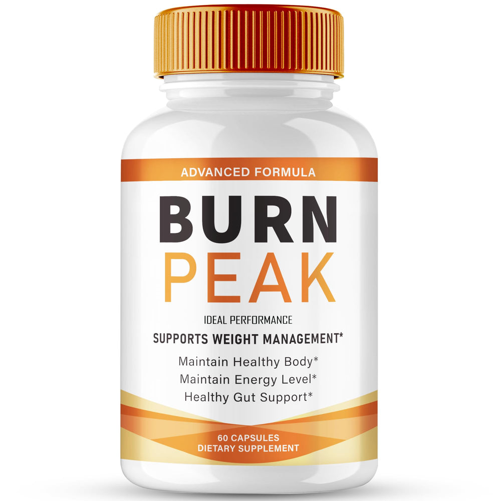 Burn Peak Capsules bottle - front view