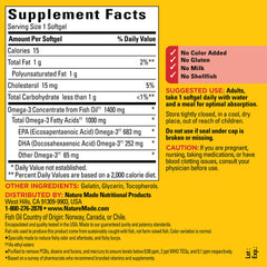 Lemon scent burp-less omega-3 softgels