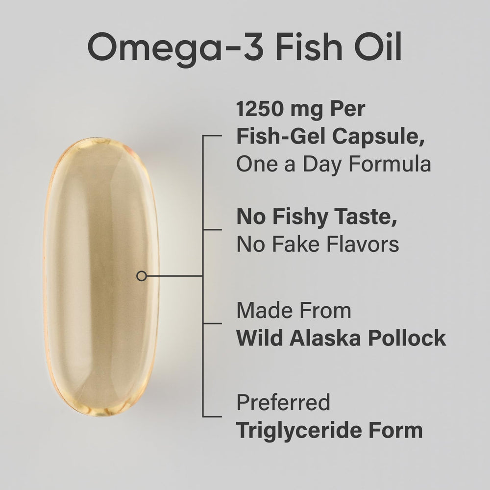 Close-up of burpless omega-3 softgel capsule