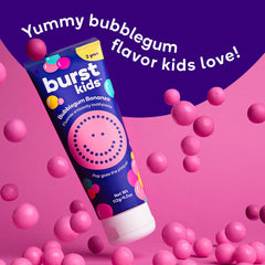 Bubblegum flavor kids toothpaste with fluoride