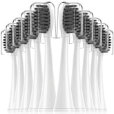 10-pack Burst-compatible electric toothbrush replacement heads in white
