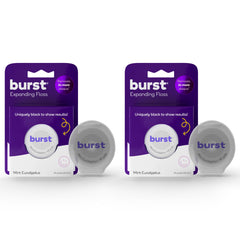 Packaging for Burst Expanding Dental Floss Mint Eucalyptus 80 Yards